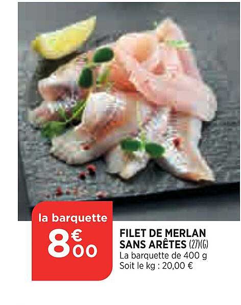 filet de merlan sans arêtes