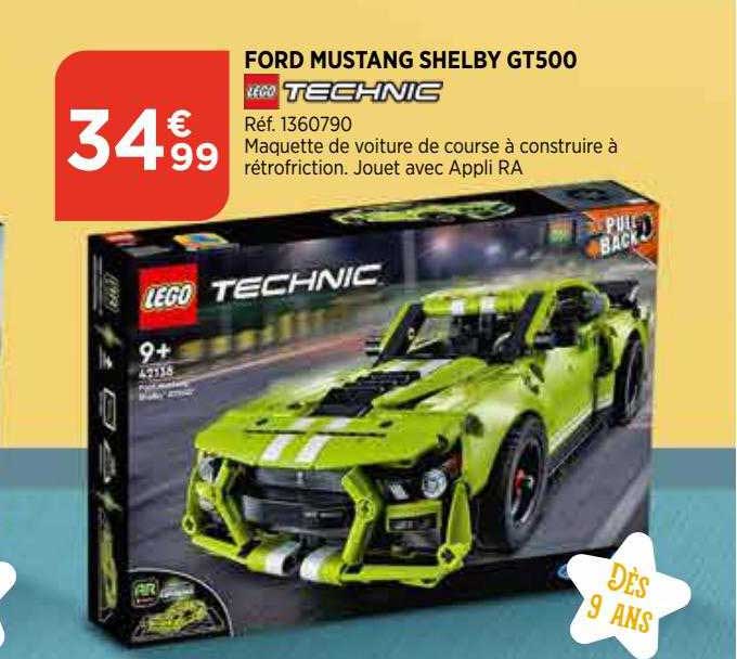 ford mustang shelby gt500 lego technic