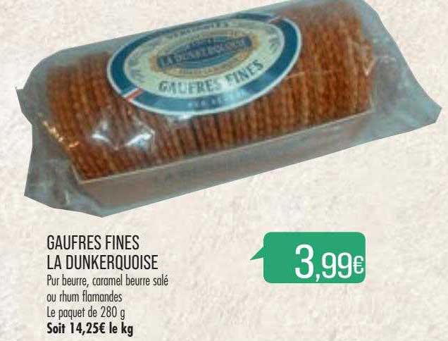 Gaufres Fines Le Dunkerquoise