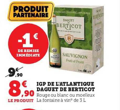 igp de l'atlantique daguet de berticot