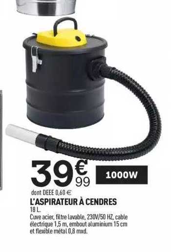 l'aspirateur à cendres