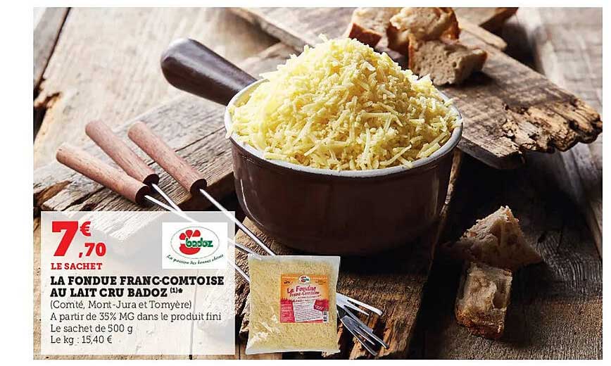 la fondue franc-comtoise au lait cru badoz
