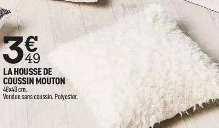 la housse de coussin mouton