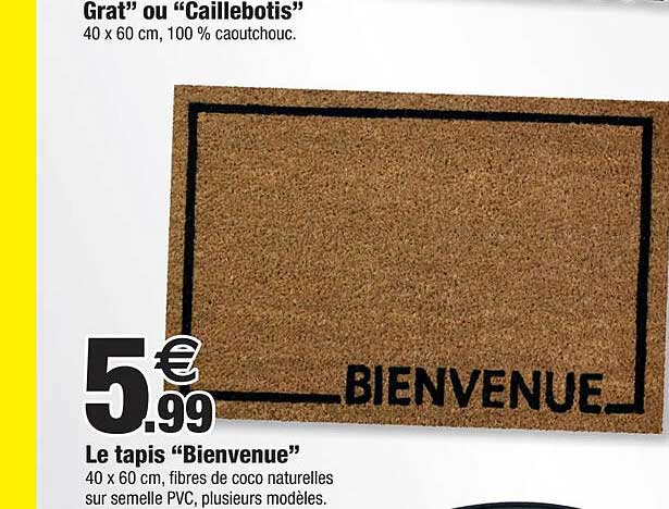 le tapis "bienvenue"