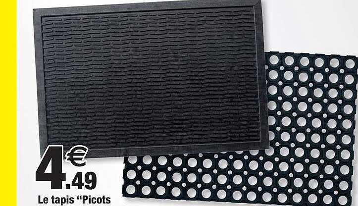 le tapis "picots grat" ou "caillebotis"