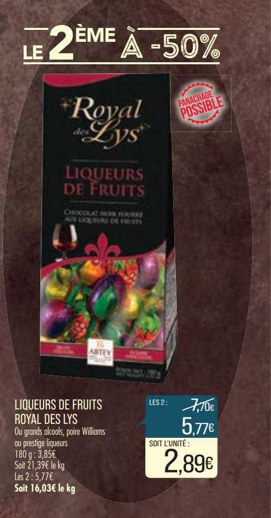 liqueurs de fruits royal des lys