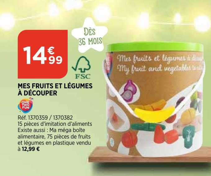 mes fruits et légumes à découper one two fun