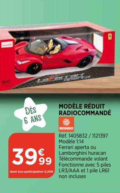 modèle réduit radiocommandé mondo