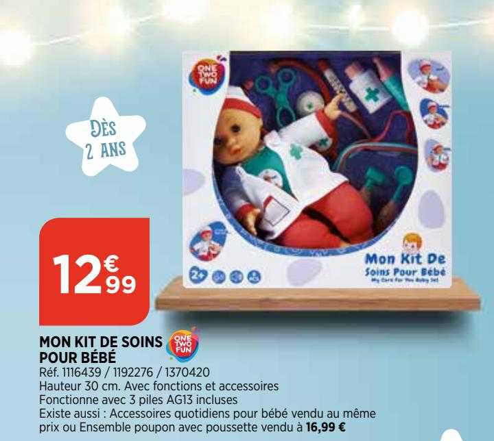 mon kit de soins pour bébé one two fun