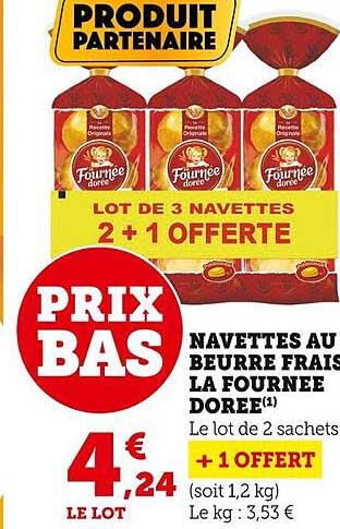 navettes au beurre frais la fournée dorée