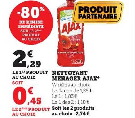 Nettoyant Ménager Ajax