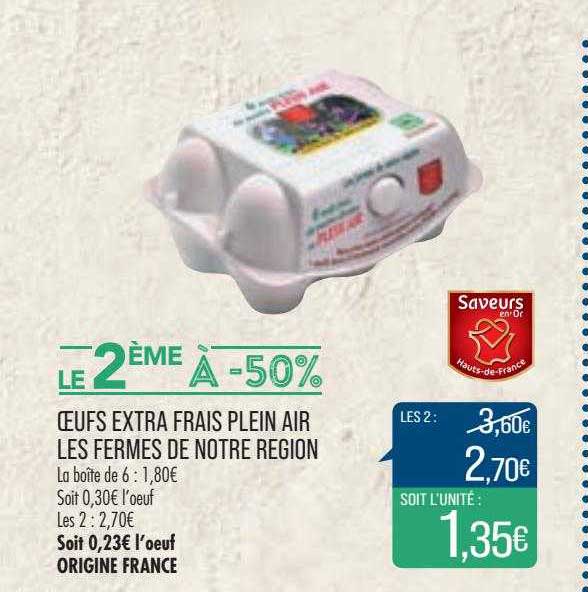 oeufs extra frais plein air les fermes de notre region