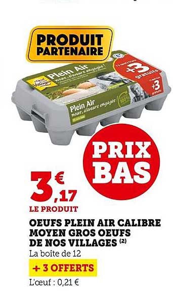 Oeufs Plein Air Calibre Moyen Gros Oeufs De Nos Villages