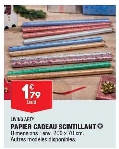 papier cadeau scintillant living art