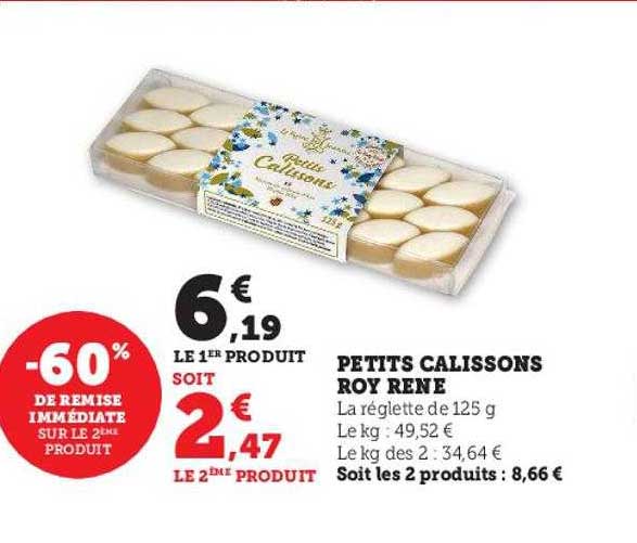 petits calissons roy rene
