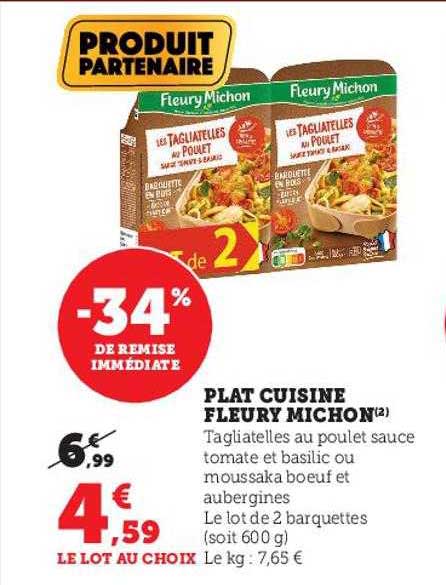 plat cuisiné fleury michon