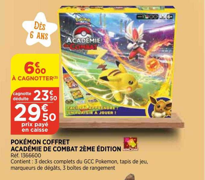 pokémon coffret académie de combat 2ème édition