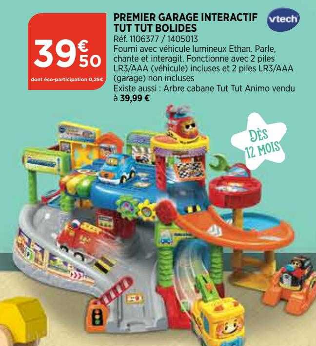 premier garage interactif tut tut bolides vtech