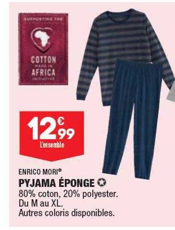 pyjama éponge enrico mori