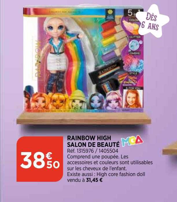rainbow high salon de beauté mga