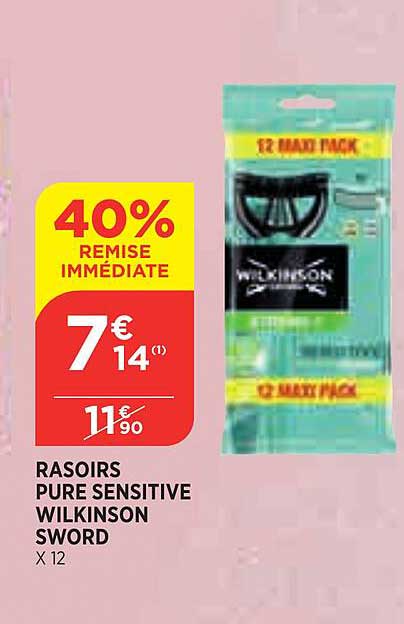 Rasoirs Pure Sensitive Wilkinson Sword