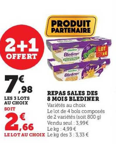 repas salés dès 8 mois blédiner