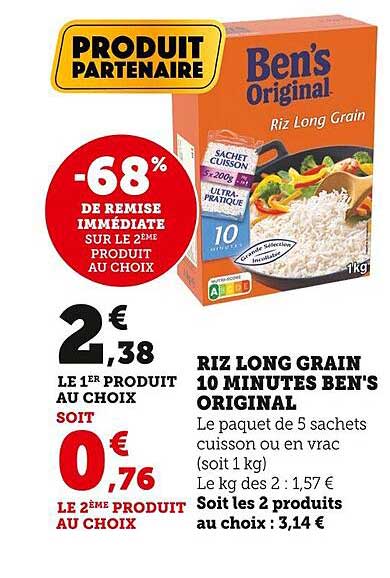 riz long grain 10 minutes ben's original
