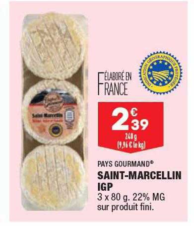 saint-marcellin igp pays gourmand