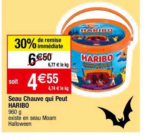 seau chauve qui peut haribo