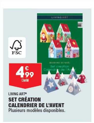 set création calendrier de l'avent living art
