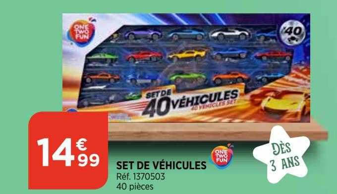 set de véhicules one two fun