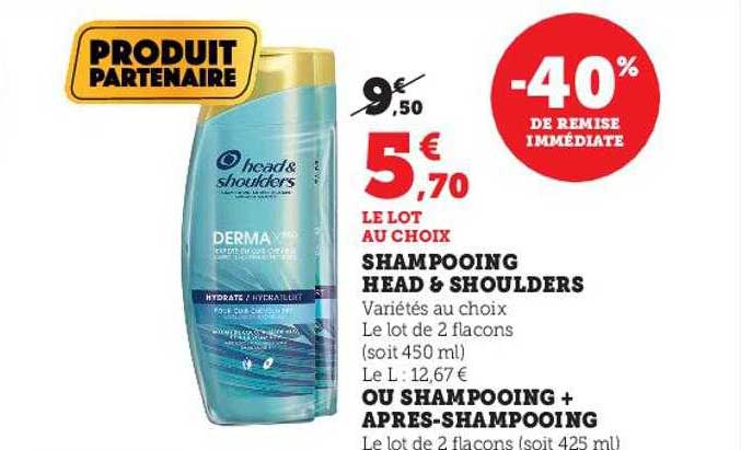 shampooing head & shoulders ou shampooing + après-shampooing