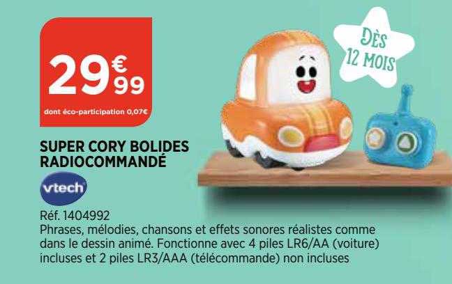 super cory bolides radiocommandé vtech