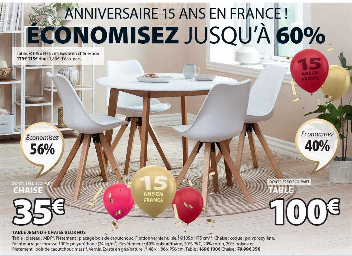 Table Jegind + Chaise Blokhus