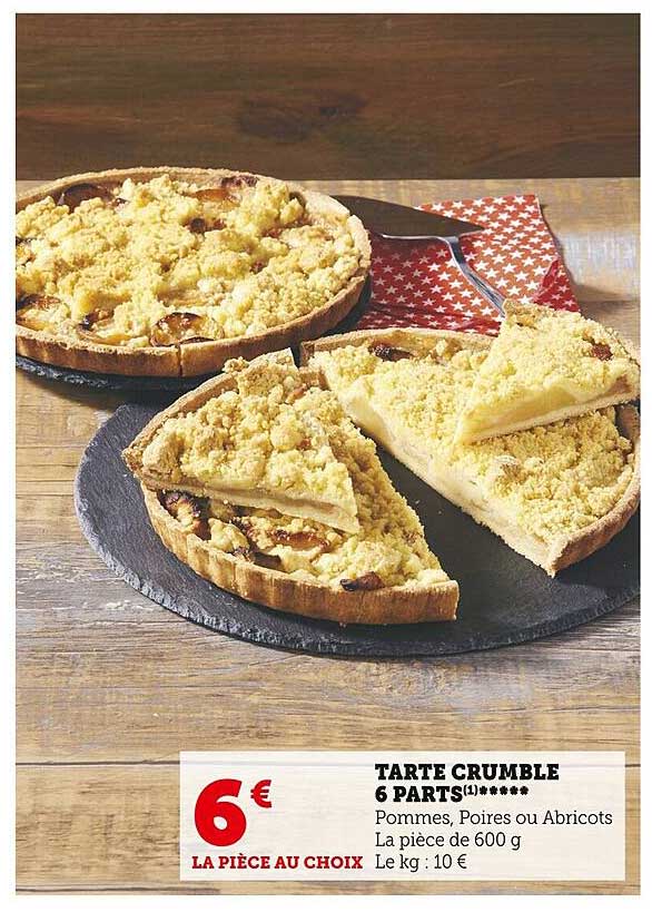 Tarte Crumble 6 Parts