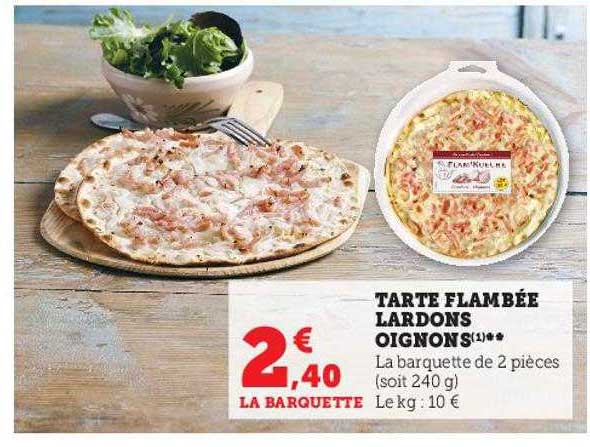 tarte flambée lardons oignons