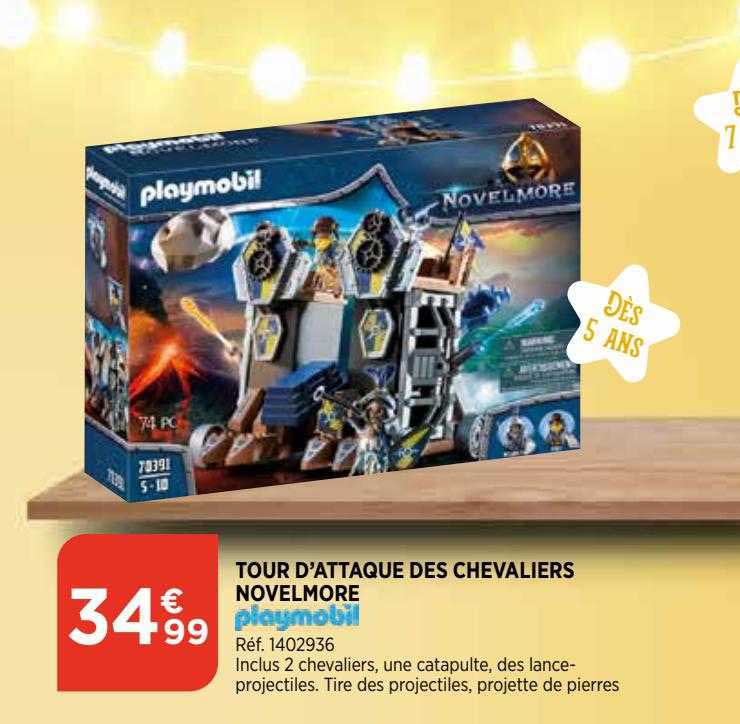 tour d'attaque des chevaliers novelmore playmobil