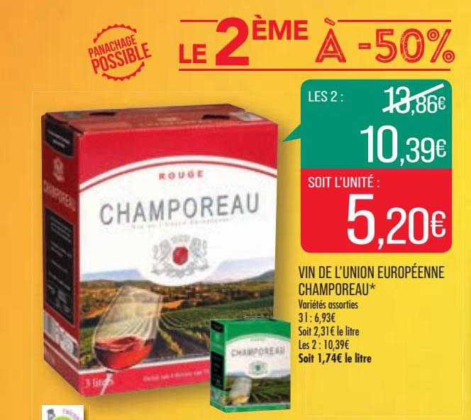 vin de l'union européenne champoreau