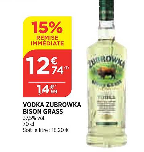 vodka zubrowka bison grass