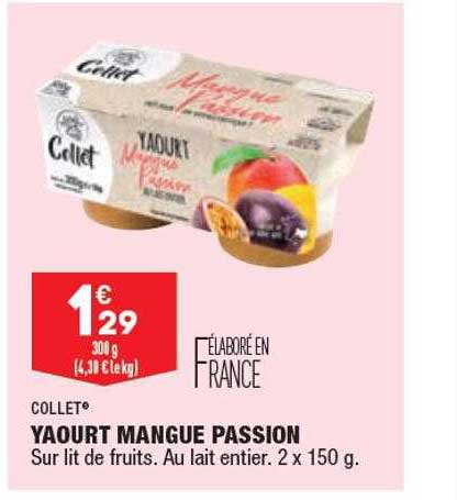 yaourt mangue passion collet