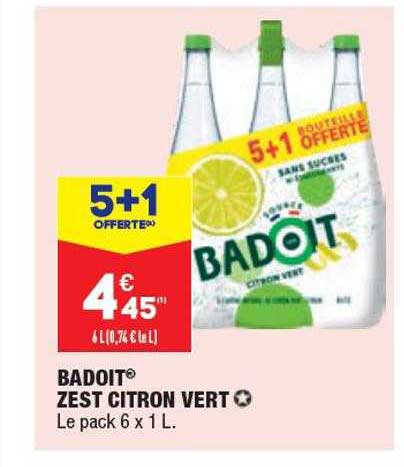 zest citron vert badoit