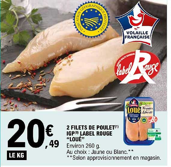 2 Filets De Poulet Igp Label Rouge "loué"