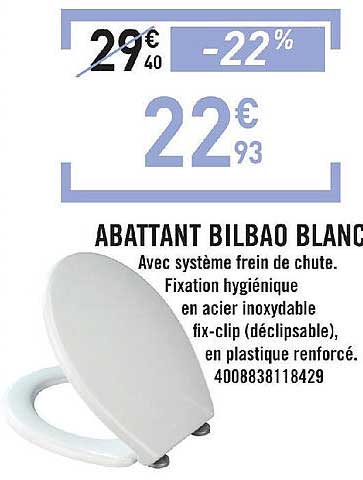 Abattant Bilbao Blanc