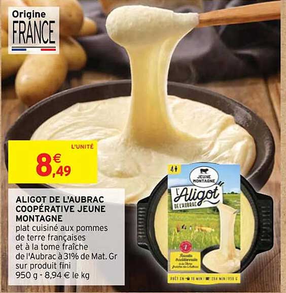 aligot de l'aubrac coopérative jeune montagne