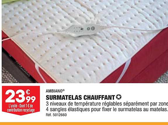 Ambiano Surmatelas Chauffant