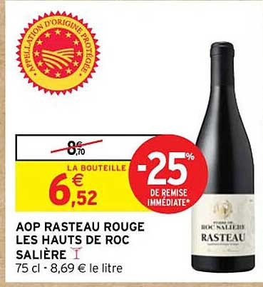 aop rasteau rouge les hauts de roc salière