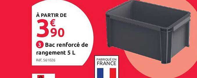 Bac Renforcé De Rangement 5l