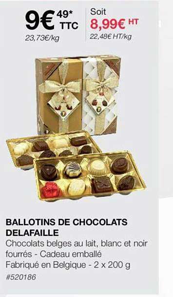 ballotins de chocolats delafaille