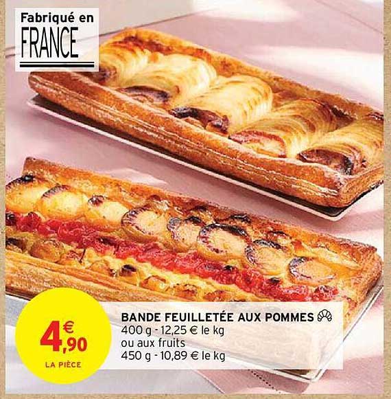 Bande Feuilletée Aux Pommes