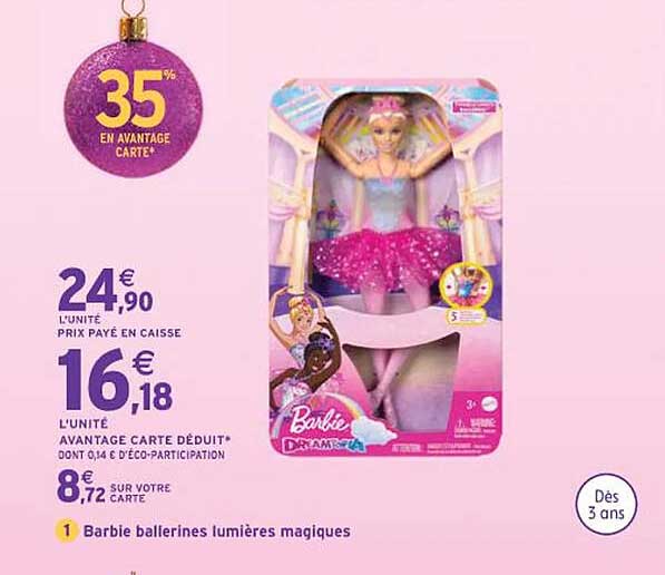 barbie ballerines lumières magiques